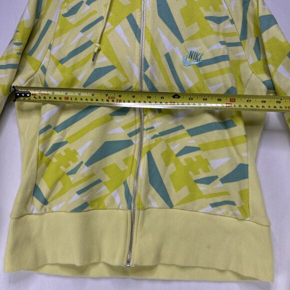 NIKE Youth Zip Up Hoodie Geometric Yellow Blue Youth Size XL (16-18) - Picture 9 of 11